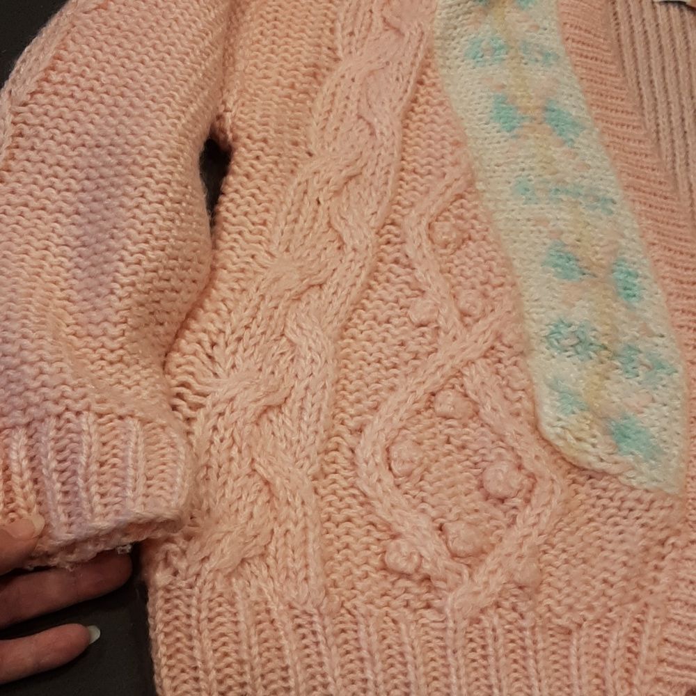 IVY Vintage Hand Knit Cardigan Sweater - Picture 6 of 11